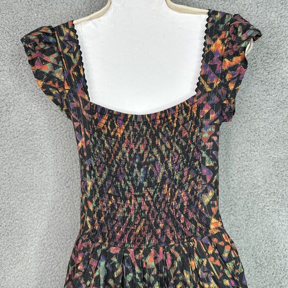 Anthropologie‎ Love The Label Dress XS NWT Boho Fairy Kaleidoscope Midi Cutout - Picture 8 of 14